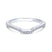 Gabriel & Co. 18k White Gold Contemporary Curved Wedding Band - Gabriel & Co.