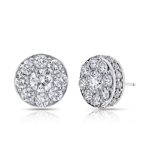 Goldsmith Gallery 18k White Gold Diamond Earrings - Goldsmith Gallery Collection