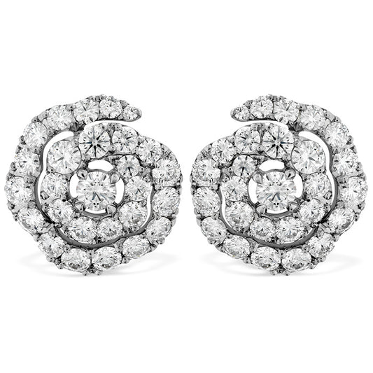 Hearts on Fire Lorelei Diamond Floral Earrings 18k Gold White - Hearts on Fire