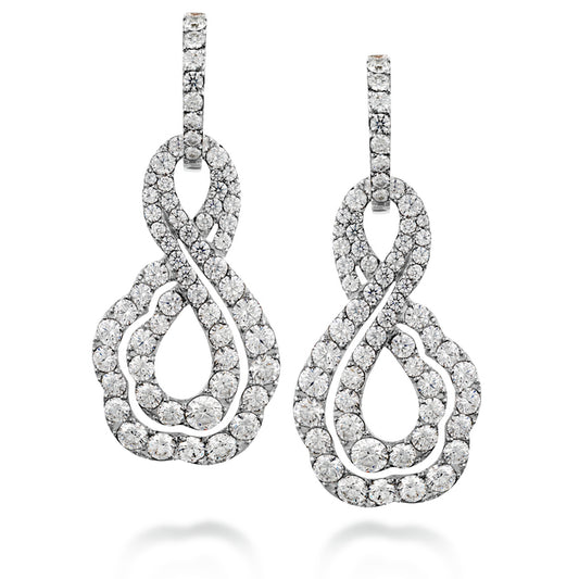 Hearts on Fire Lorelei Diamond Infinity Earrings 18k Gold White - Hearts on Fire