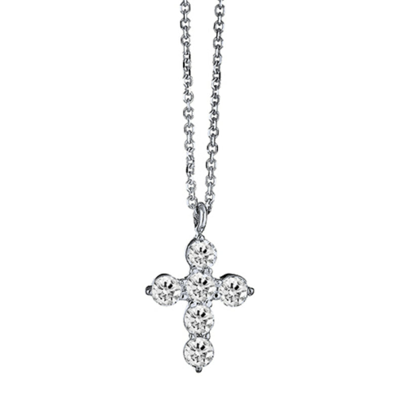 Goldsmith Gallery 18k White Gold 0.66ct Diamond Necklace - Goldsmith Gallery Collection