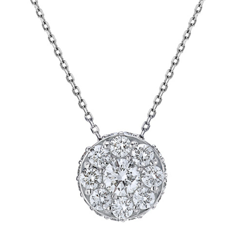 Goldsmith Gallery 18k White Gold 0.41ct Diamond Necklace - Goldsmith Gallery Collection