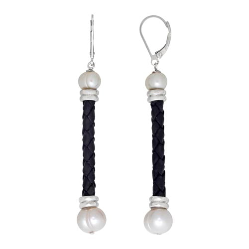 Honora Sterling Silver White Pearl Earrings - Honora