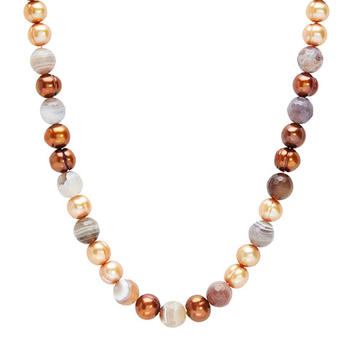 Honora Sterling Silver White Pearl Necklace