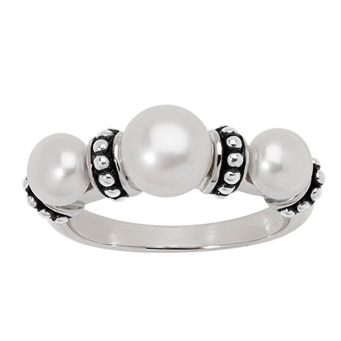 Honora Sterling Silver White Pearl Ring - Honora
