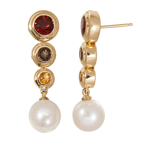Honora 14k Yellow Gold Pearl Drop Earrings - Honora