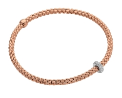 FOPE FLEX'IT BRACELET WITH DIAMOND RONDEL 74508BX_BB_R_XBX_00M