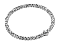 FOPE FLEX'IT BRACELET WITH SOLITAIRE DIAMOND RONDEL 01M06BX_BB_B_XBX_00L