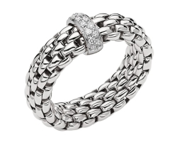 FOPE FLEX'IT RING WITH DIAMOND RONDEL 55902AX_BB_B_XBX_00S