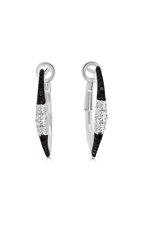 FREDERIC SAGE DIAMOND HOOP EARRINGS E2427KW-4-W