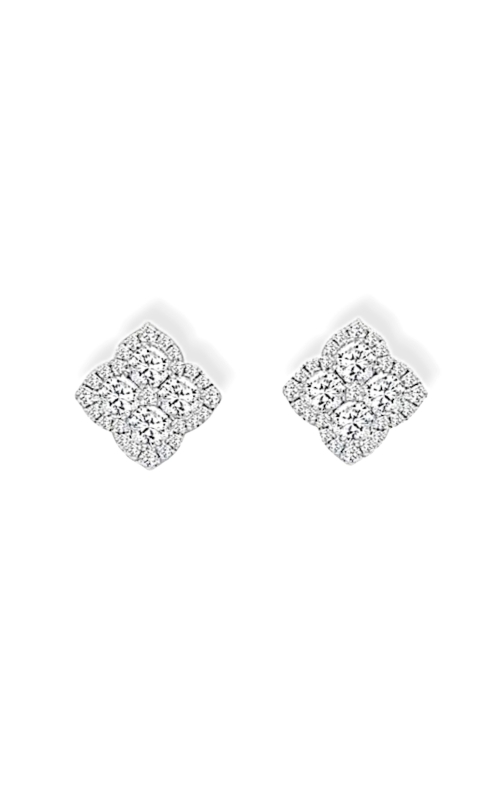 FREDERIC SAGE DIAMOND SMALL CLOVER STUD EARRINGS E2579-4-W