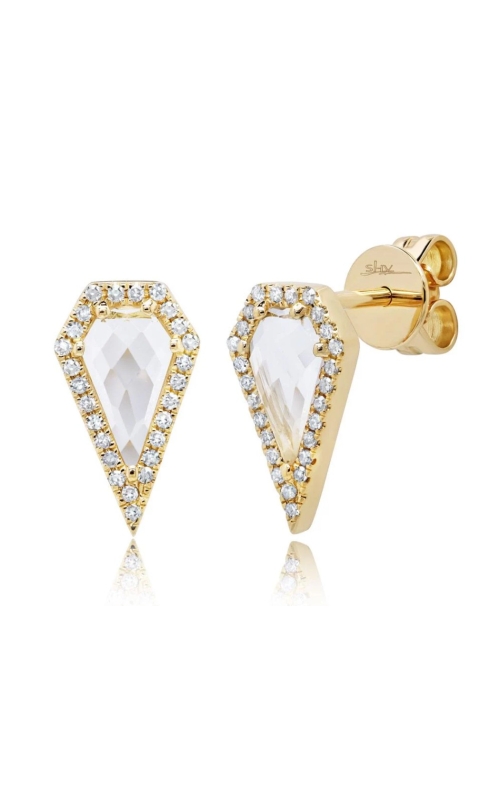 TOPAZ AND DIAMOND STUD EARRINGS SC55003865